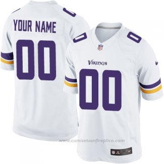 Camiseta NFL Minnesota Vikings Personalizada Blanco